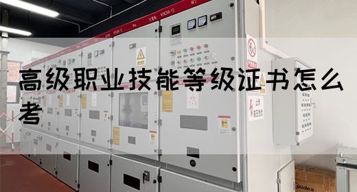 高级职业技能等级证书怎么考(图1)