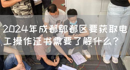 2024年成都郫都区要获取电工操作证书需要了解什么？