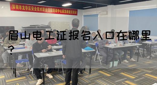 眉山电工证报名入口在哪里？