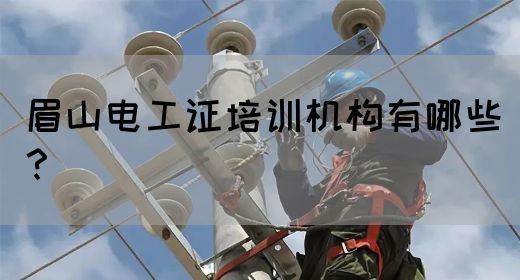 眉山电工证培训机构有哪些？(图1)