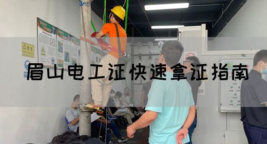 眉山电工证快速拿证指南(图1)