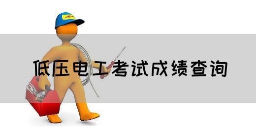 低压电工考试成绩查询