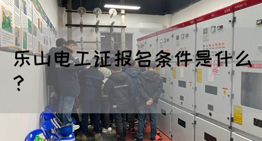 乐山电工证报名条件是什么？