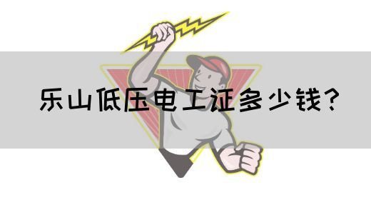 乐山低压电工证多少钱？