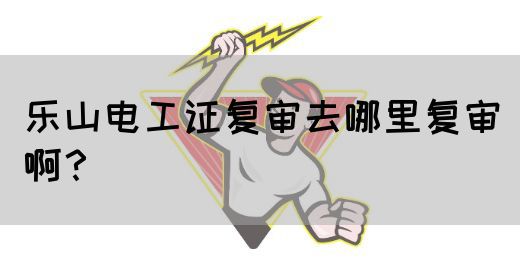乐山电工证复审去哪里复审啊？