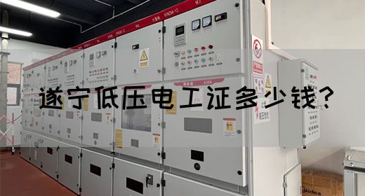 遂宁低压电工证多少钱？