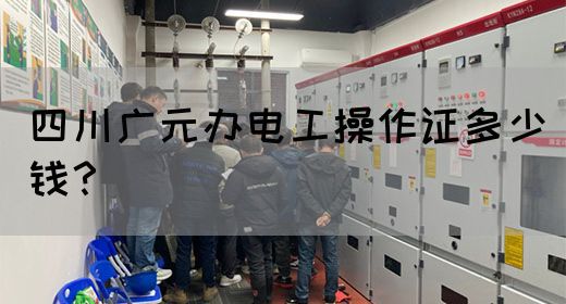 四川广元办电工操作证多少钱？