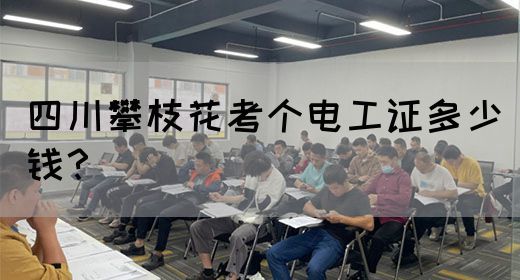 四川攀枝花考个电工证多少钱？