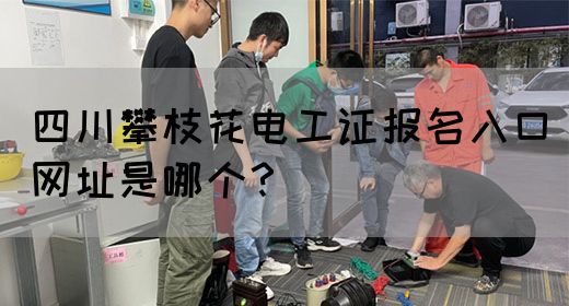 四川攀枝花电工证报名入口网址是哪个？