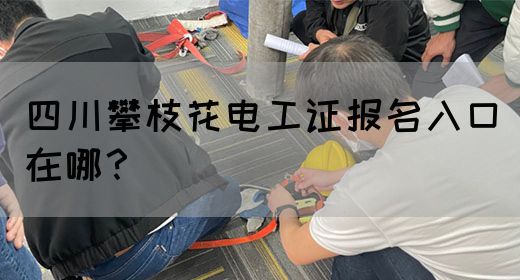 四川攀枝花电工证报名入口在哪？