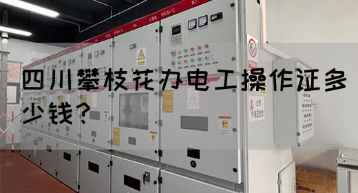 四川攀枝花办电工操作证多少钱？