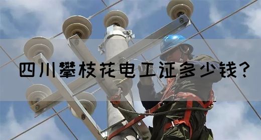 四川攀枝花电工证多少钱？
