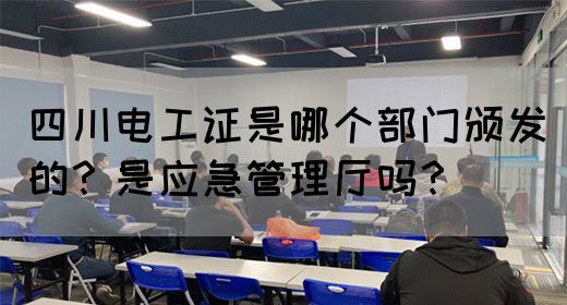四川电工证是哪个部门颁发的？是应急管理厅吗？
