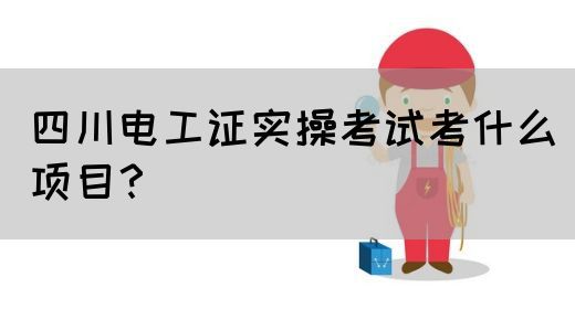 四川电工证实操考试考哪些项目？