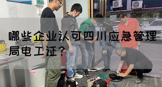 哪些企业认可四川应急管理局电工证？