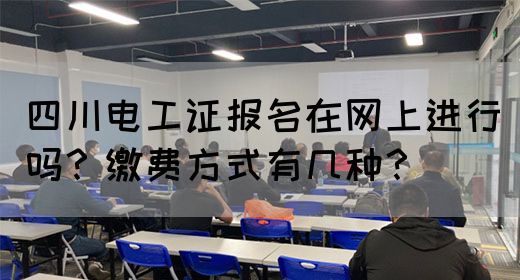 四川电工证报名在网上进行吗？缴费方式有几种？