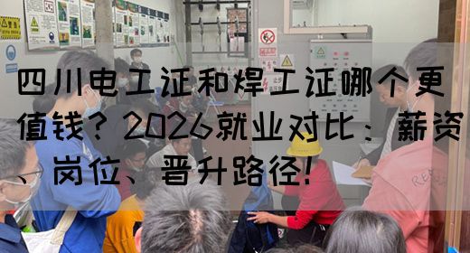 四川电工证和焊工证哪个更值钱？2026就业对比：薪资、岗位、晋升路径！