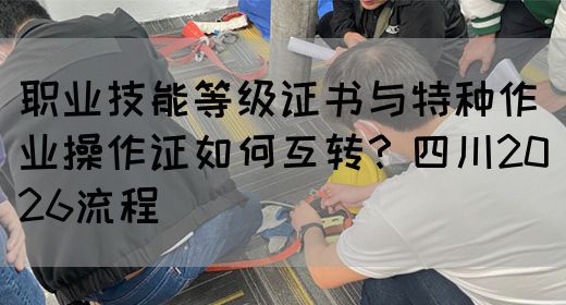 职业技能等级证书与特种作业操作证如何互转？四川2026流程